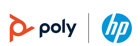 Poly, an HP company logo